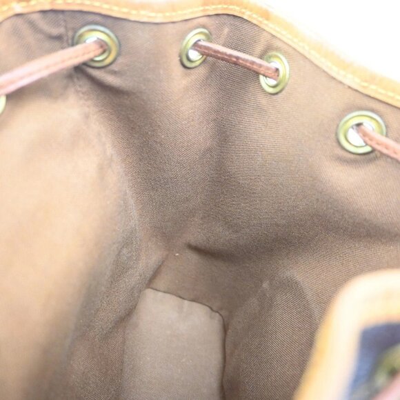 LOUIS VUITTON Mini Montsouris Backpack Bag Monogram Leather Brown M51137 78KC503 main image 4